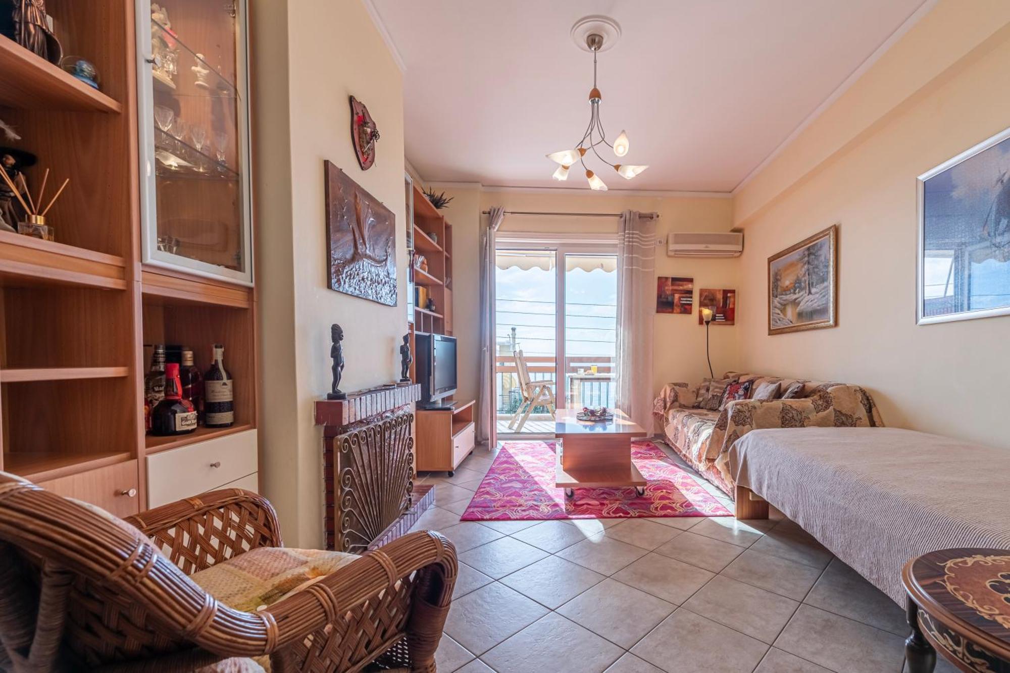 Sea View Apartment 100M From The Beach Saronida Exterior photo